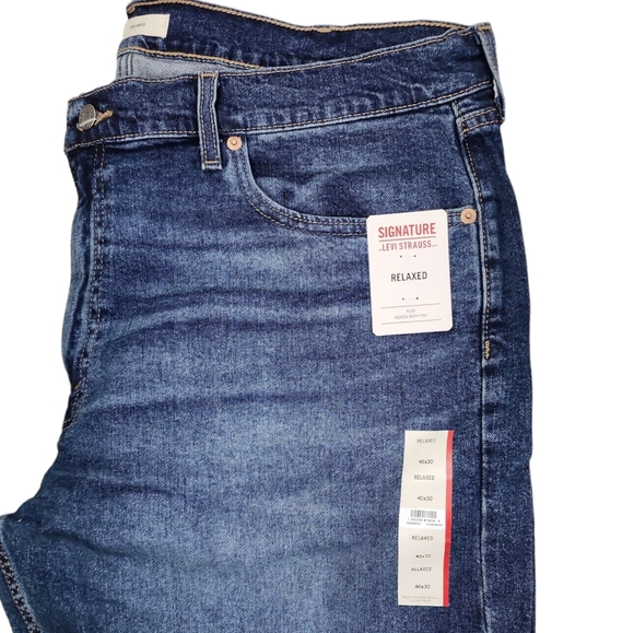 NWT Levis Signature by Levi Strauss Relaxed Fit Men's Size 42x32 PRICE FIRM - Picture 8 of 9